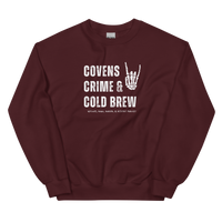 Covens, Crime, & Cold Brew Premium Sweatshirt